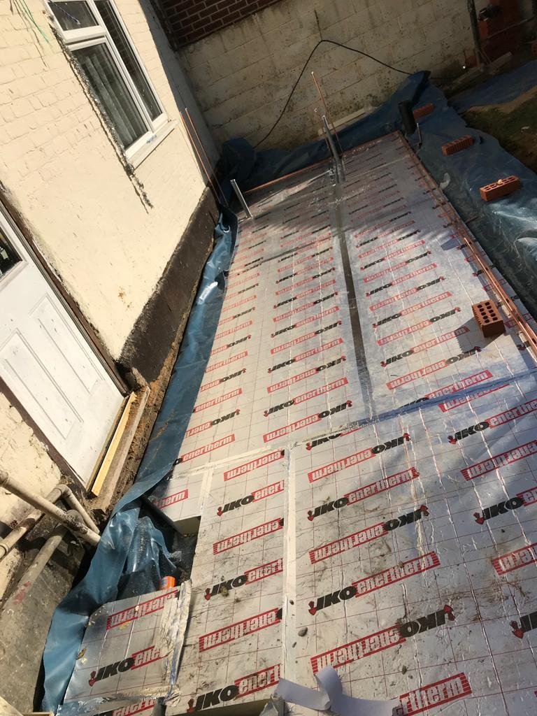Completed building extension project in London